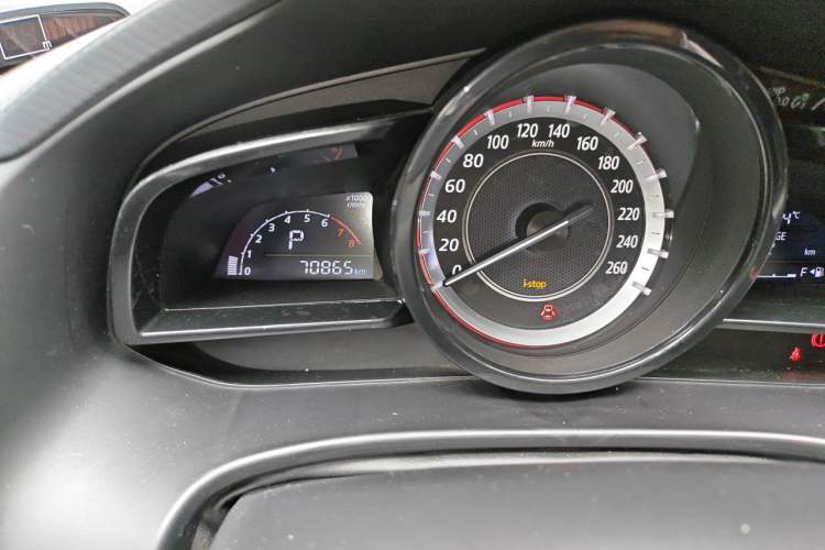Used Mazda 3 Axela 2016 Sedan 1.5L Automatic Comfort Model Odometer Close Up