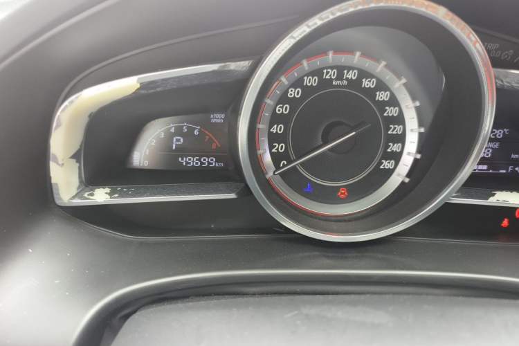 Used Mazda 3 Axela 2016 Sedan 1.5L Automatic Luxury Model Odometer Close Up