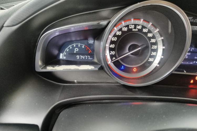 Used Mazda 3 Axela 2016 Sedan 1.5L Automatic Comfort Model Odometer Close Up
