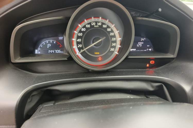 Used Mazda 3 Axela 2016 Sedan 1.5L Automatic Luxury Model Odometer Close Up
