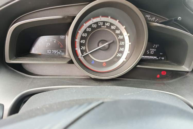 Used Mazda 3 Axela 2016 Sedan 1.5L Automatic Comfort Model Odometer Close Up
