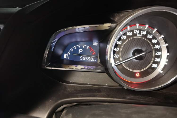 Used Mazda 3 Axela 2016 Sedan 1.5L Automatic Comfort Model Odometer Close Up