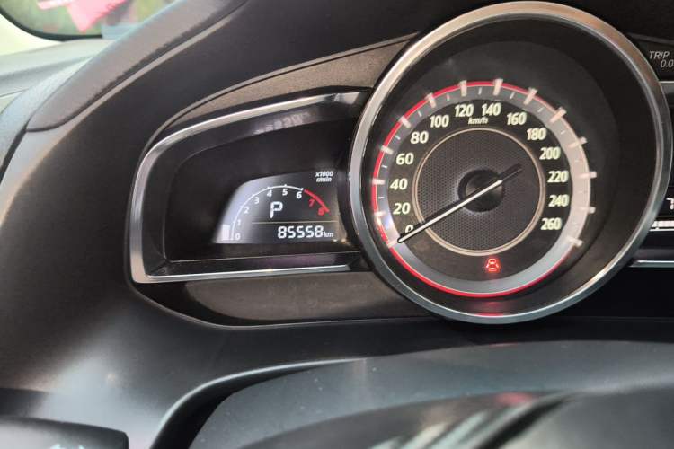Used Mazda 3 Axela 2016 Sedan 1.5L Automatic Luxury Model Odometer Close Up