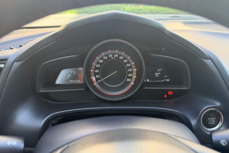 Used Mazda 3 Axela 2016 Sedan 2.0L Automatic Sport Model Odometer Close Up