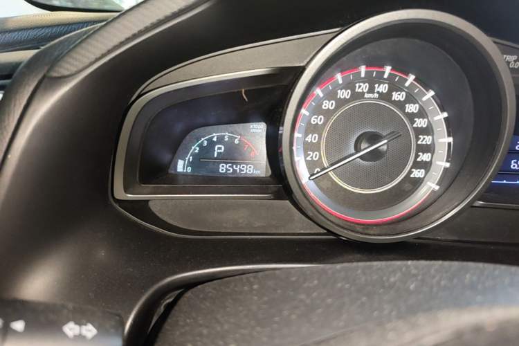 Used Mazda 3 Axela 2016 Sedan 1.5L Automatic Comfort Model Odometer Close Up