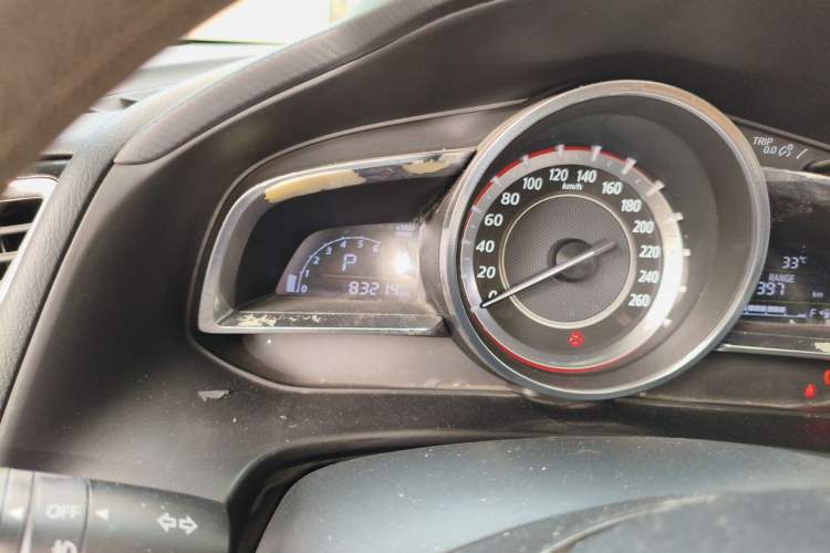 Used Mazda 3 Axela 2016 Hatchback 1.5L Automatic Luxury Model Odometer Close Up