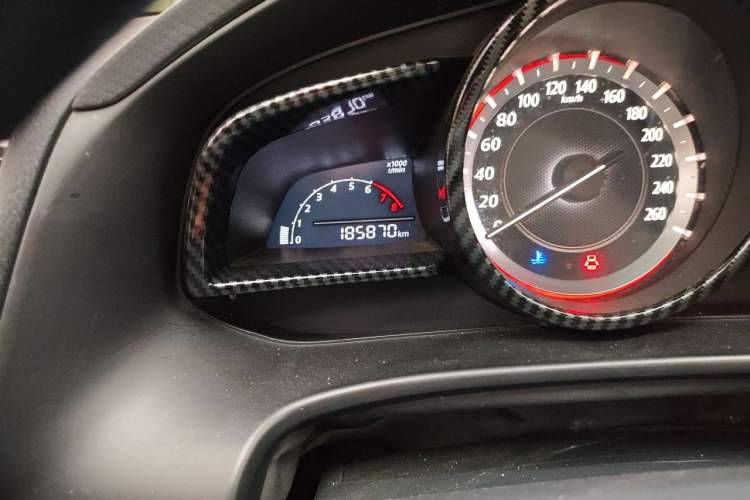 Used Mazda 3 Axela 2016 Sedan 1.5L Manual Comfort Model Odometer Close Up