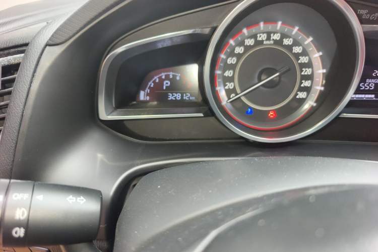 Used Mazda 3 Axela 2016 Sedan 1.5L Automatic Comfort Model Odometer Close Up
