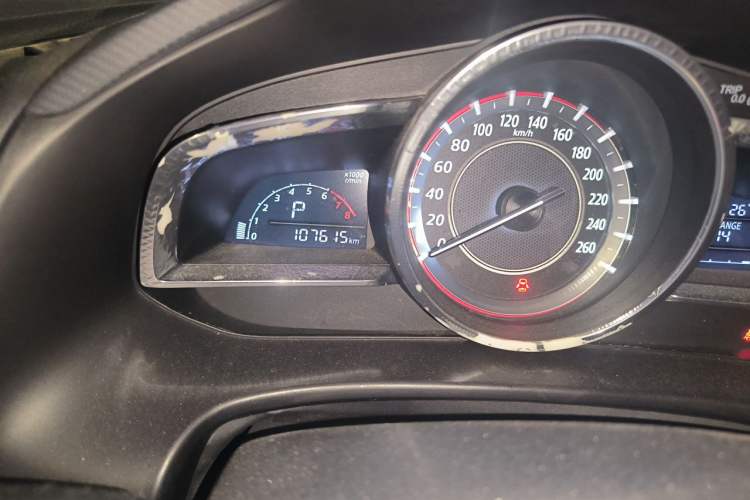 Used Mazda 3 Axela 2016 Sedan 1.5L Automatic Luxury Model Odometer Close Up