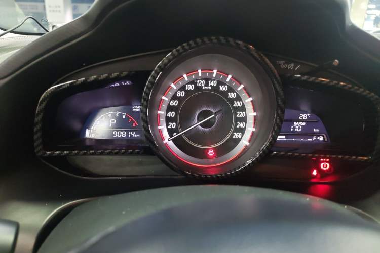 Used Mazda 3 Axela 2016 Sedan 1.5L Automatic Comfort Model Odometer Close Up