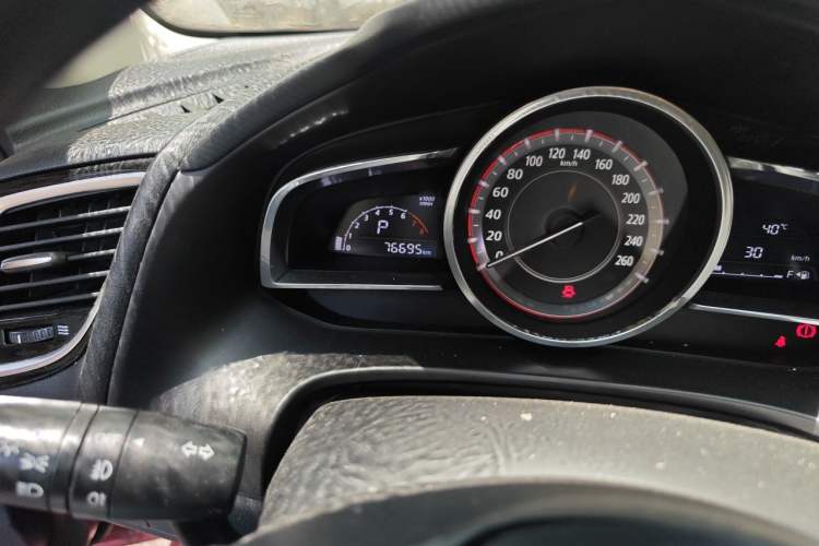 Used Mazda 3 Axela 2016 Sedan 1.5L Automatic Luxury Model Odometer Close Up