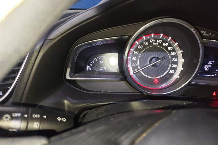 Used Mazda 3 Axela 2016 Sedan 1.5L Automatic Luxury Model Odometer Close Up