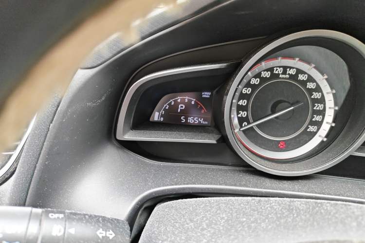 Used Mazda 3 Axela 2016 Sedan 1.5L Automatic Luxury Model Odometer Close Up