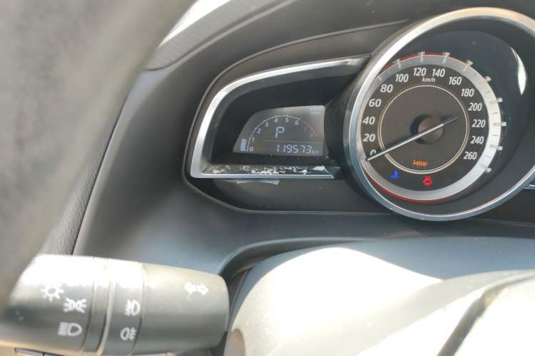 Used Mazda 3 Axela 2016 Sedan 1.5L Automatic Prestige Model Odometer Close Up