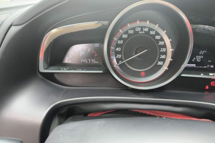 Used Mazda 3 Axela 2016 Sedan 1.5L Automatic Luxury Model Odometer Close Up