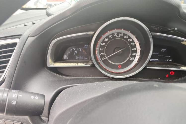 Used Mazda 3 Axela 2016 Sedan 1.5L Automatic Luxury Model Odometer Close Up