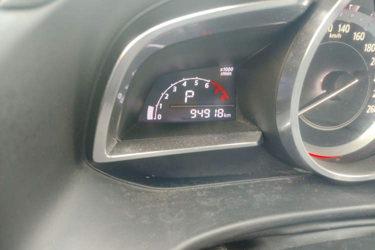 Used Mazda 3 Axela 2016 Hatchback 1.5L Automatic Luxury Model Odometer Close Up