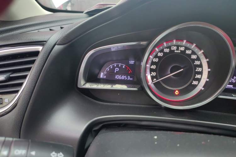 Used Mazda 3 Axela 2016 Sedan 1.5L Automatic Comfort Model Odometer Close Up