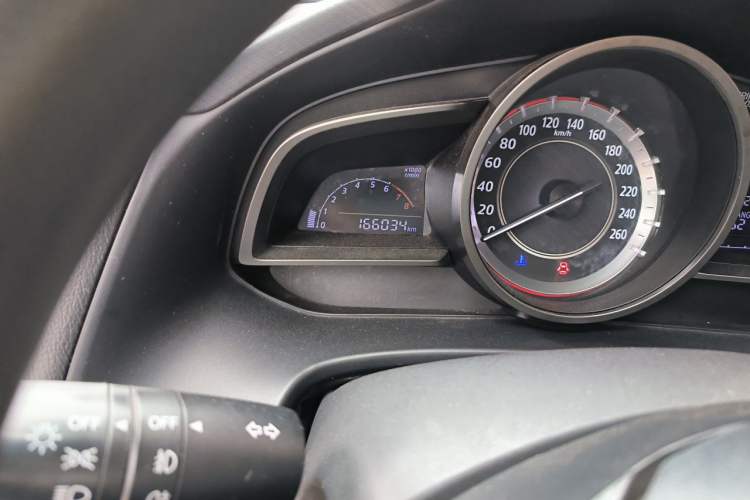 Used Mazda 3 Axela 2016 Sedan 1.5L Manual Comfort Model Odometer Close Up