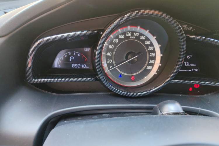 Used Mazda 3 Axela 2016 Hatchback 1.5L Automatic Comfort Model Odometer Close Up