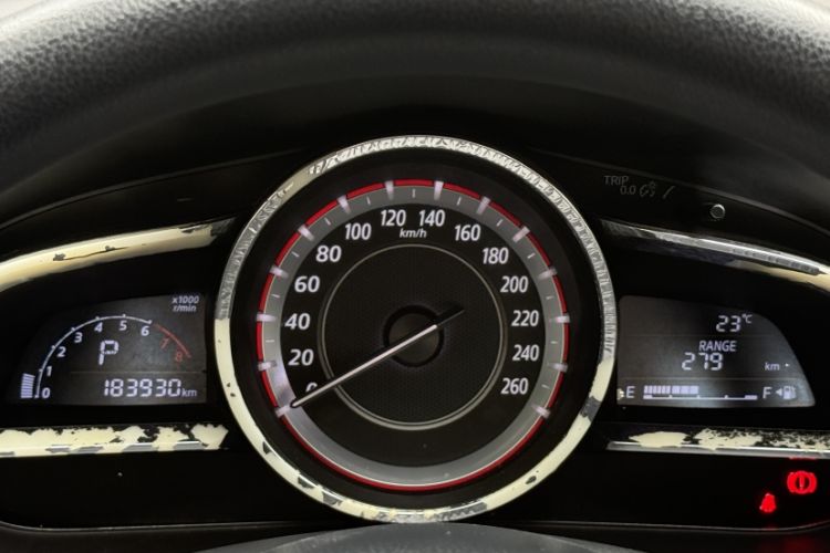 Used Mazda 3 Axela 2016 Sedan 1.5L Automatic Comfort Model Odometer Close Up