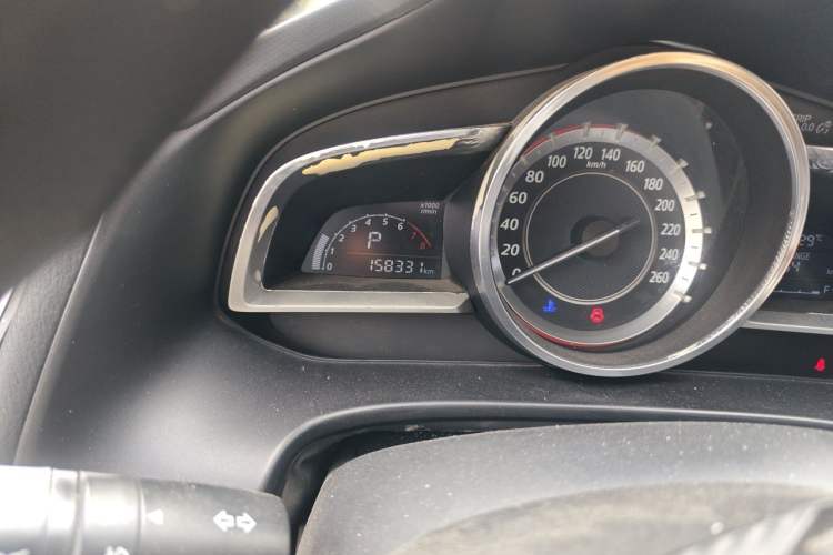 Used Mazda 3 Axela 2016 Sedan 1.5L Automatic Comfort Model Odometer Close Up