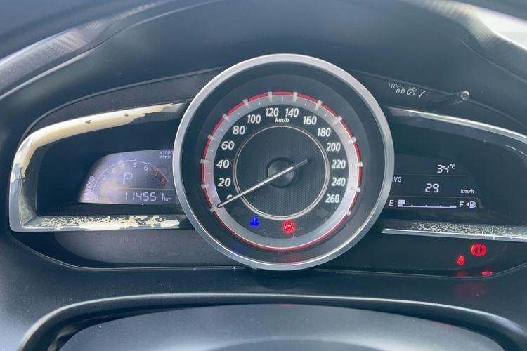 Used Mazda 3 Axela 2016 Sedan 1.5L Automatic Luxury Model Odometer Close Up
