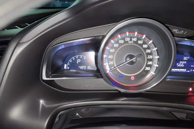 Used Mazda 3 Axela 2016 Sedan 1.5L Automatic Comfort Model Odometer Close Up