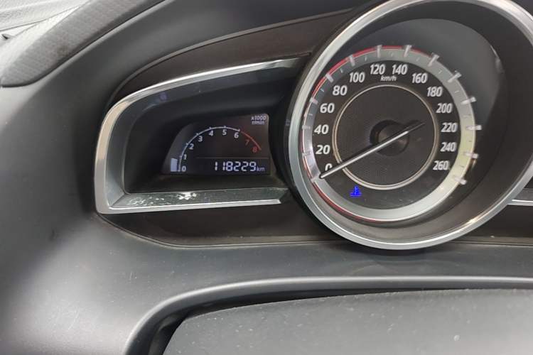 Used Mazda 3 Axela 2016 Sedan 1.5L Manual Comfort Model Odometer Close Up