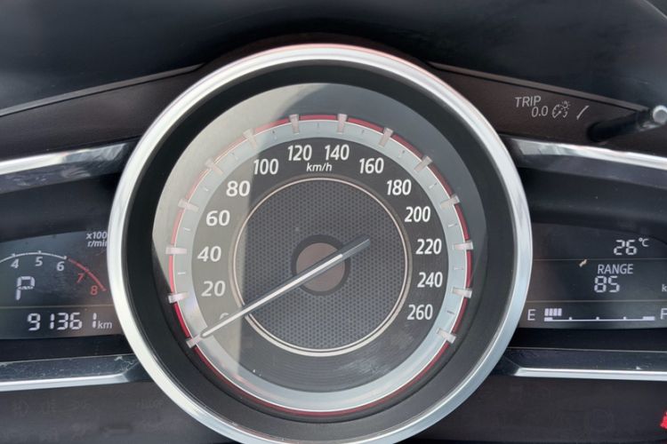 Used Mazda 3 Axela 2016 Sedan 1.5L Automatic Luxury Model Odometer Close Up