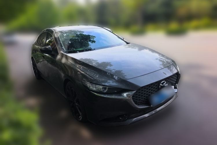 Used Mazda 3 Axela 2022 2.0L Automatic Premium Black Obsidian Edition Front Right 45 Deg