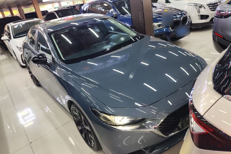 Used Mazda 3 Axela 2022 2.0L Automatic Premium Black Obsidian Edition Front Right 45 Deg