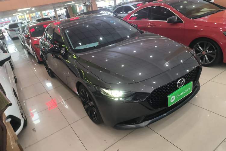 Used Mazda 3 Axela 2022 2.0L Automatic Premium Black Obsidian Edition Front Right 45 Deg