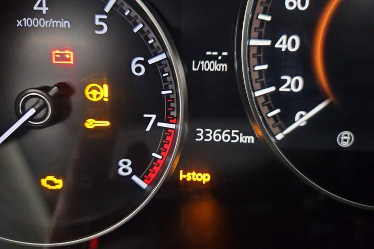 Used Mazda 3 Axela 2022 2.0L Automatic Premium Black Obsidian Edition Odometer Close Up