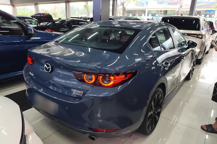 Used Mazda 3 Axela 2022 2.0L Automatic Premium Black Obsidian Edition Rear Right 45 Deg