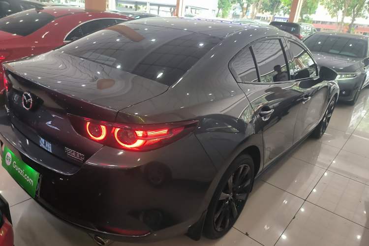 Used Mazda 3 Axela 2022 2.0L Automatic Premium Black Obsidian Edition Rear Right 45 Deg