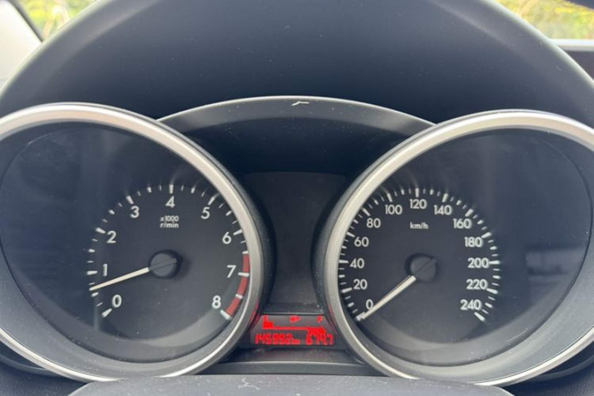 Used Mazda 5 2013 2.0L Manual Comfort Version Odometer Close Up