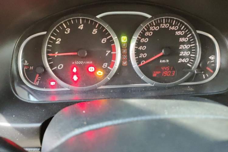 Used Mazda 6 2006 2.3L Automatic Luxury Version Odometer Close Up