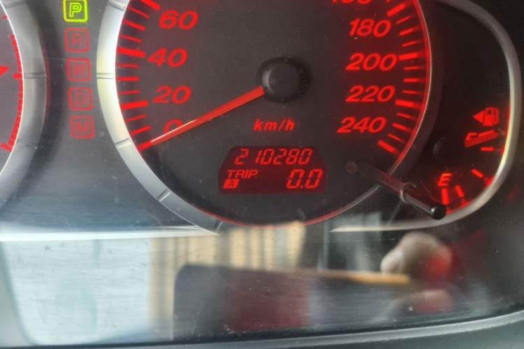Used Mazda 6 2006 Wagon 2.3L Automatic Model Odometer Close Up