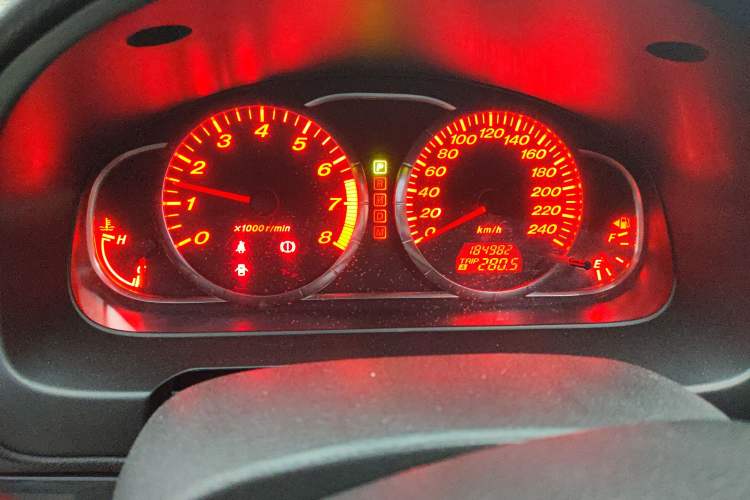 Used Mazda 6 2007 Coupe 2.3L Automatic Model Odometer Close Up