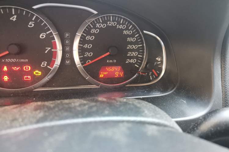 Used Mazda 6 2007 2.0L Automatic Luxury Version Odometer Close Up