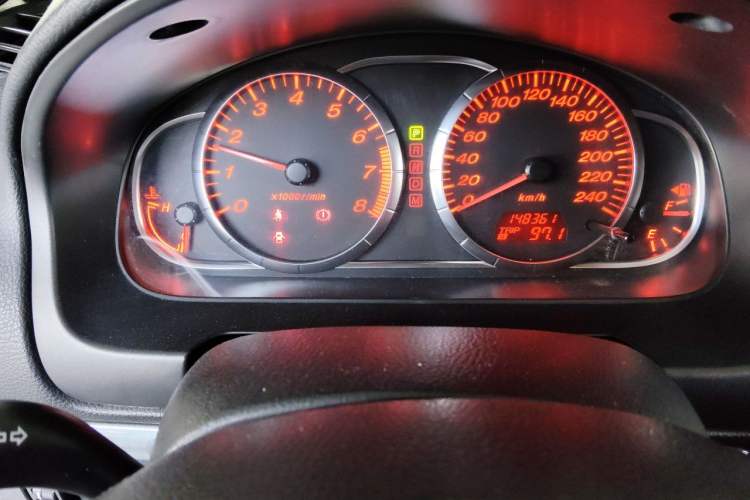 Used Mazda 6 2007 Coupe 2.0L Automatic Model Odometer Close Up