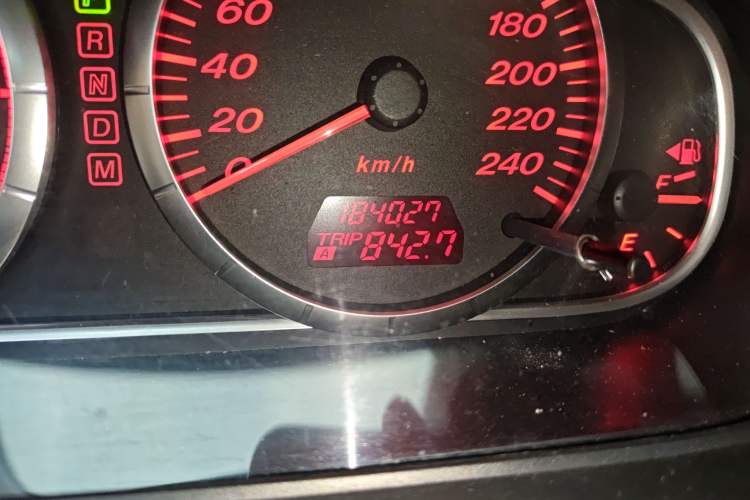 Used Mazda 6 2007 Coupe 2.3L Automatic Model Odometer Close Up