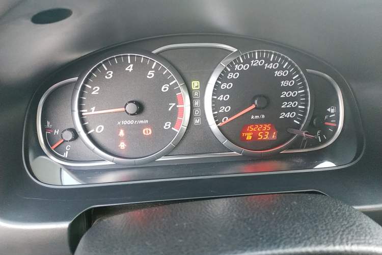 Used Mazda 6 2007 2.0L Automatic Luxury Version Odometer Close Up