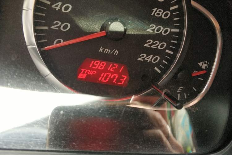 Used Mazda 6 2007 2.0L Manual Transmission Odometer Close Up