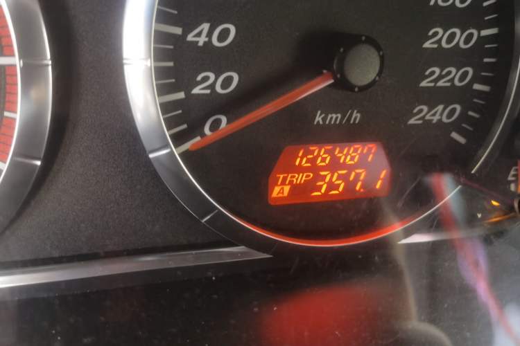 Used Mazda 6 2007 2.0L Manual Transmission Odometer Close Up