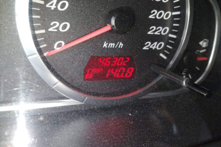 Used Mazda 6 2007 2.0L Manual Transmission Odometer Close Up