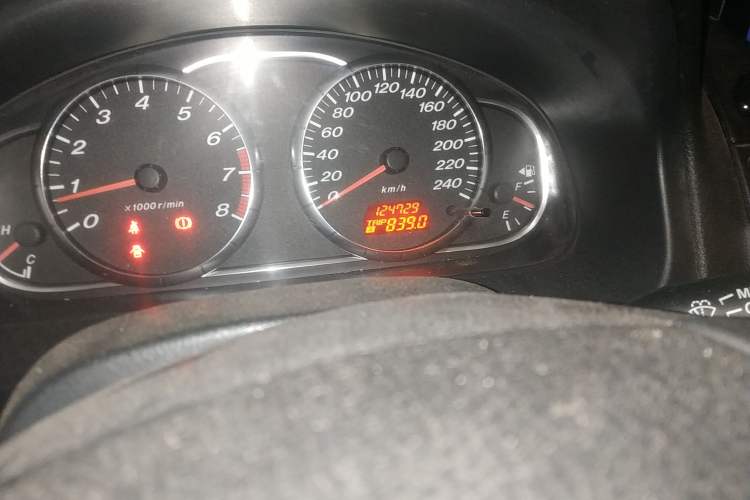 Used Mazda 6 2007 2.0L Manual Transmission Odometer Close Up