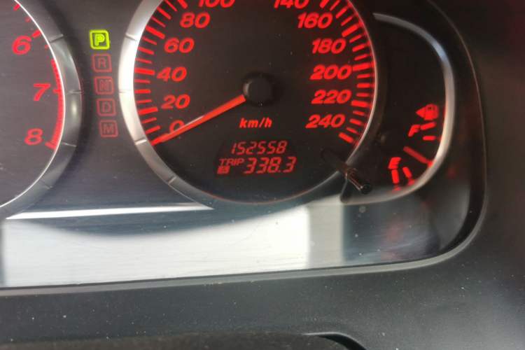 Used Mazda 6 2008 Coupe 2.0L Automatic Sport Model Odometer Close Up