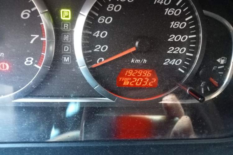 Used Mazda 6 2008 Coupe 2.0L Automatic Sport Model Odometer Close Up